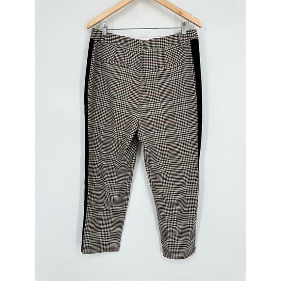 Who What Wear Glen Plaid Cropped Ankle Pants High Rise Preppy Trouser - Picture 6 of 8